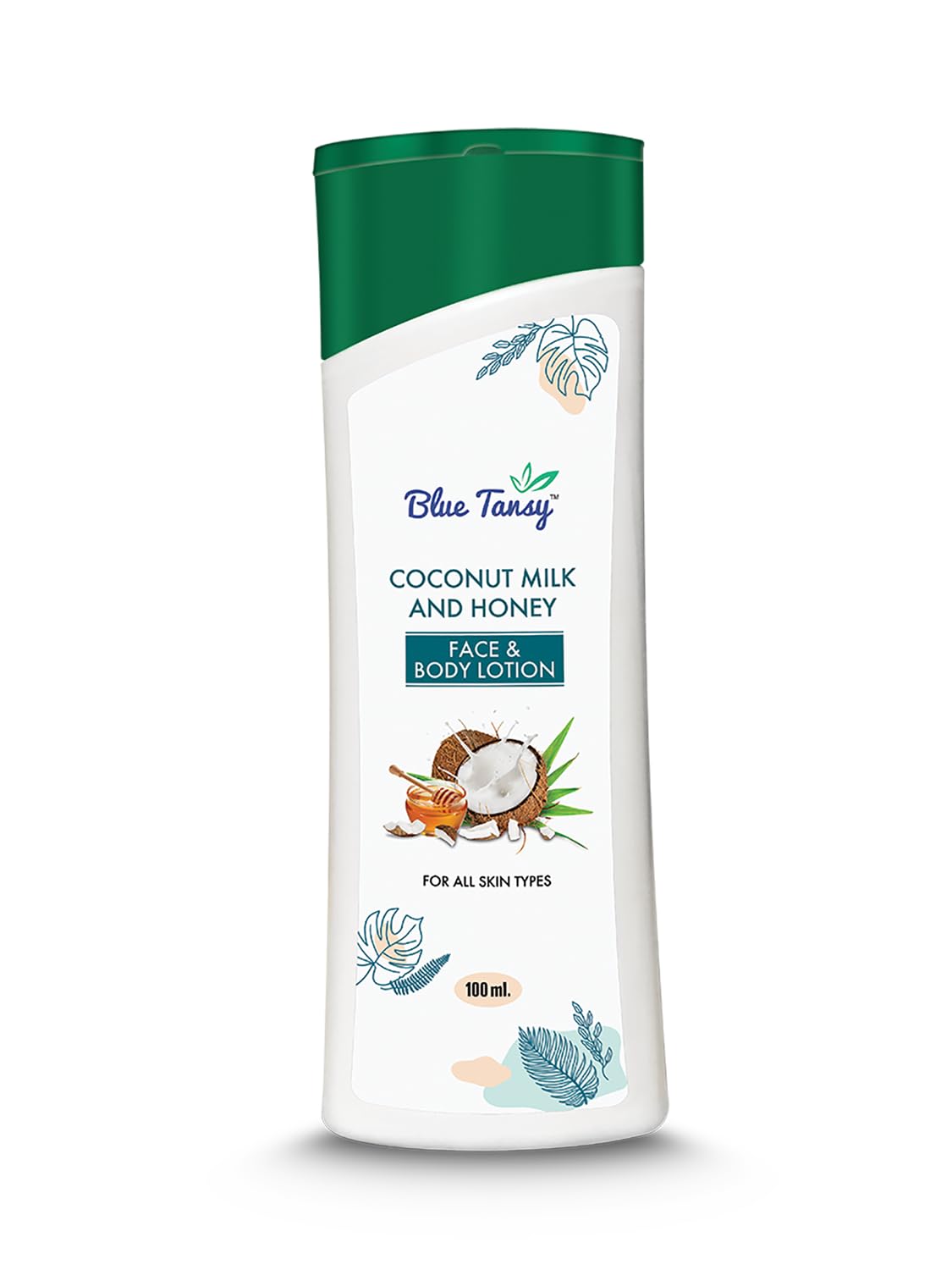 Blue Tansy Coconut Milk & Honey Face and Body Lotion - Hydrating & Soothing Moisturizer for Dry Skin - Perfect for Daily Skincare Routine & Spa Days