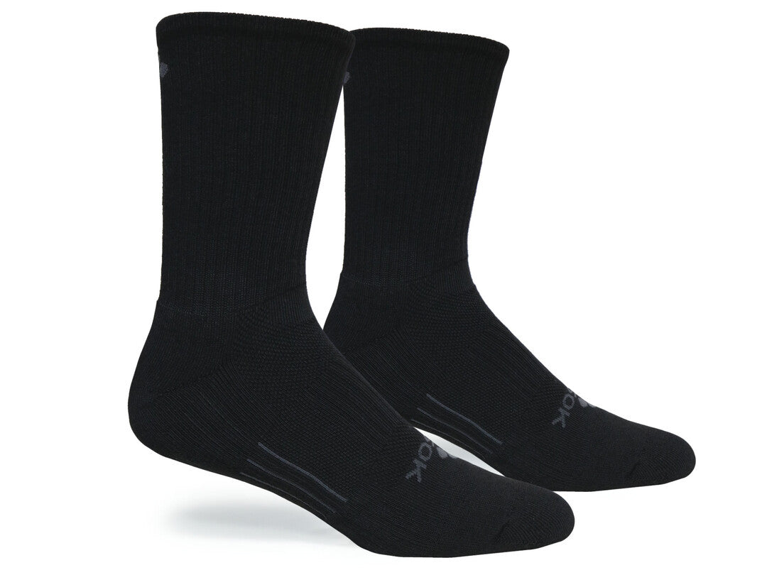 CF2 Crew Black Socks 3-Pack - Soft & Durable Men's Athletic Socks for Running, Gym & Everyday Wear