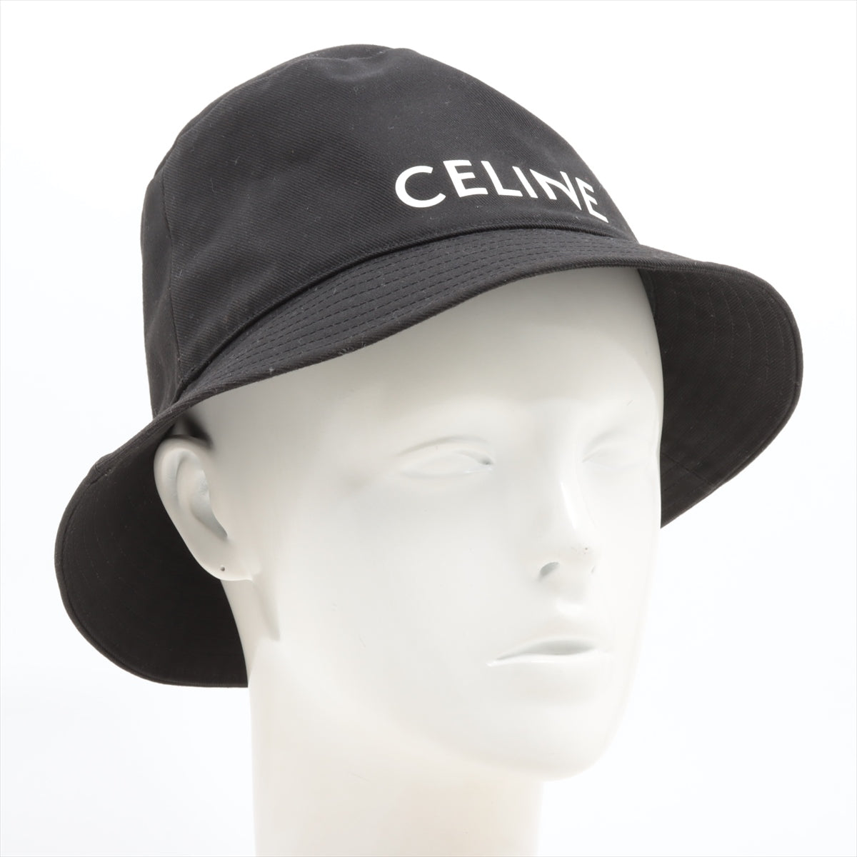 Celine Black Bucket Hat for Women - Small Size | Fashionable Sun Protection for Outdoor Activities, Beach, and Travel