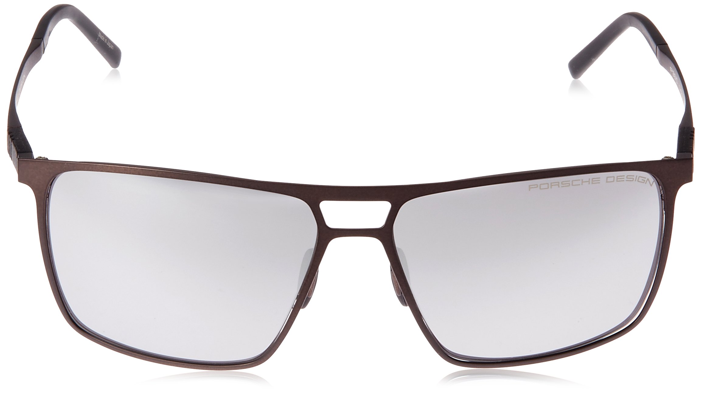 Porsche Design P 8610 Premium Sunglasses - Dark Brown Frame (59-15-140) for Men - UV Protection & Polarized Lenses - Perfect for Driving, Outdoor Sports & Fashion