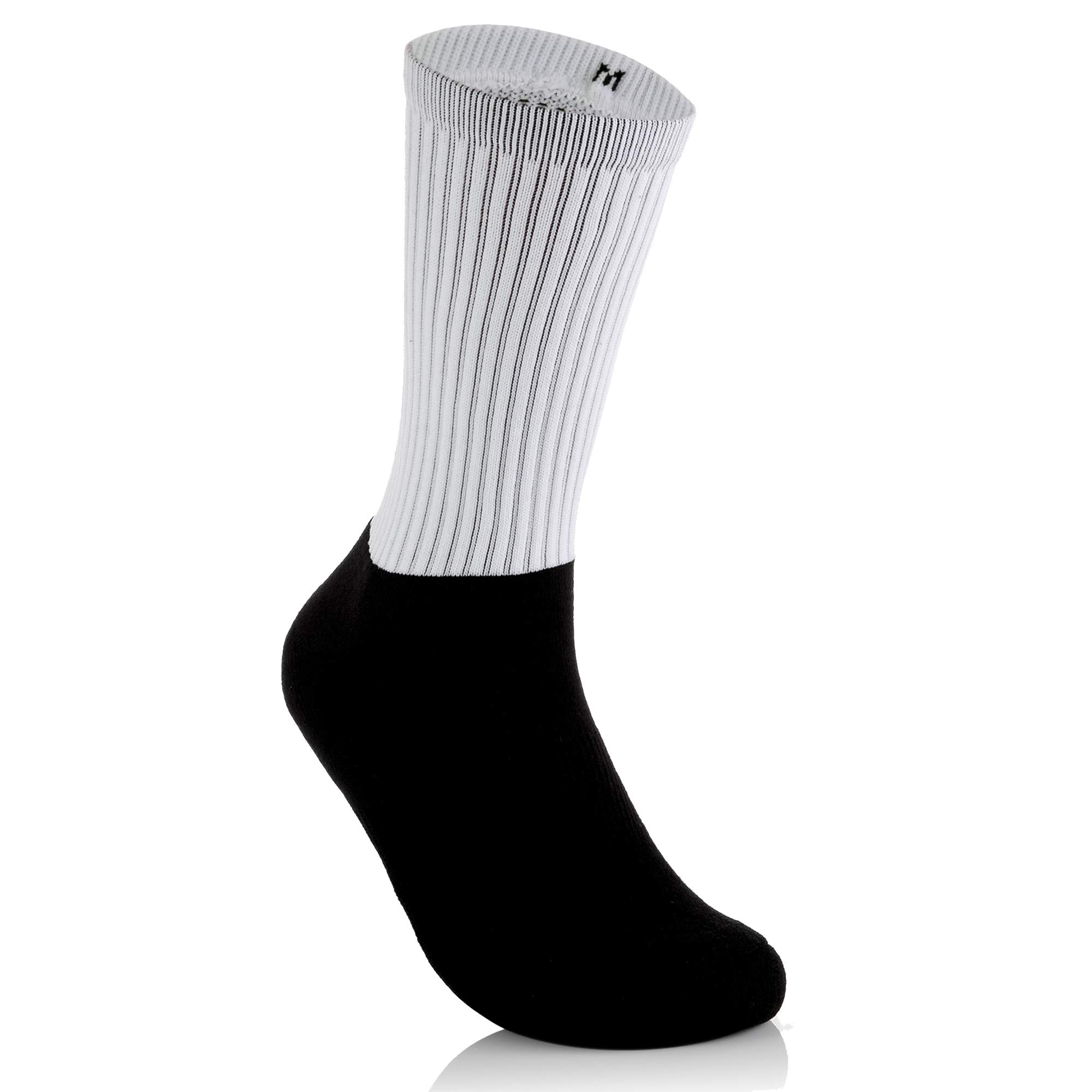 Premium Silky Athletic Socks - 12 Pack Sublimation Ready Blank Socks for Custom Printing - Perfect for Sports, Gifts & Team Uniforms
