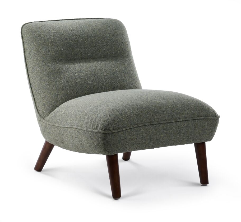 Green Capri Accent Chair - Modern Upholstered Living Room Seating for Home Office & Lounge Decor