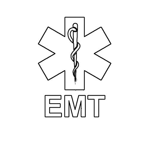 EW Designs EMT Star of Life Vinyl Decal - 5