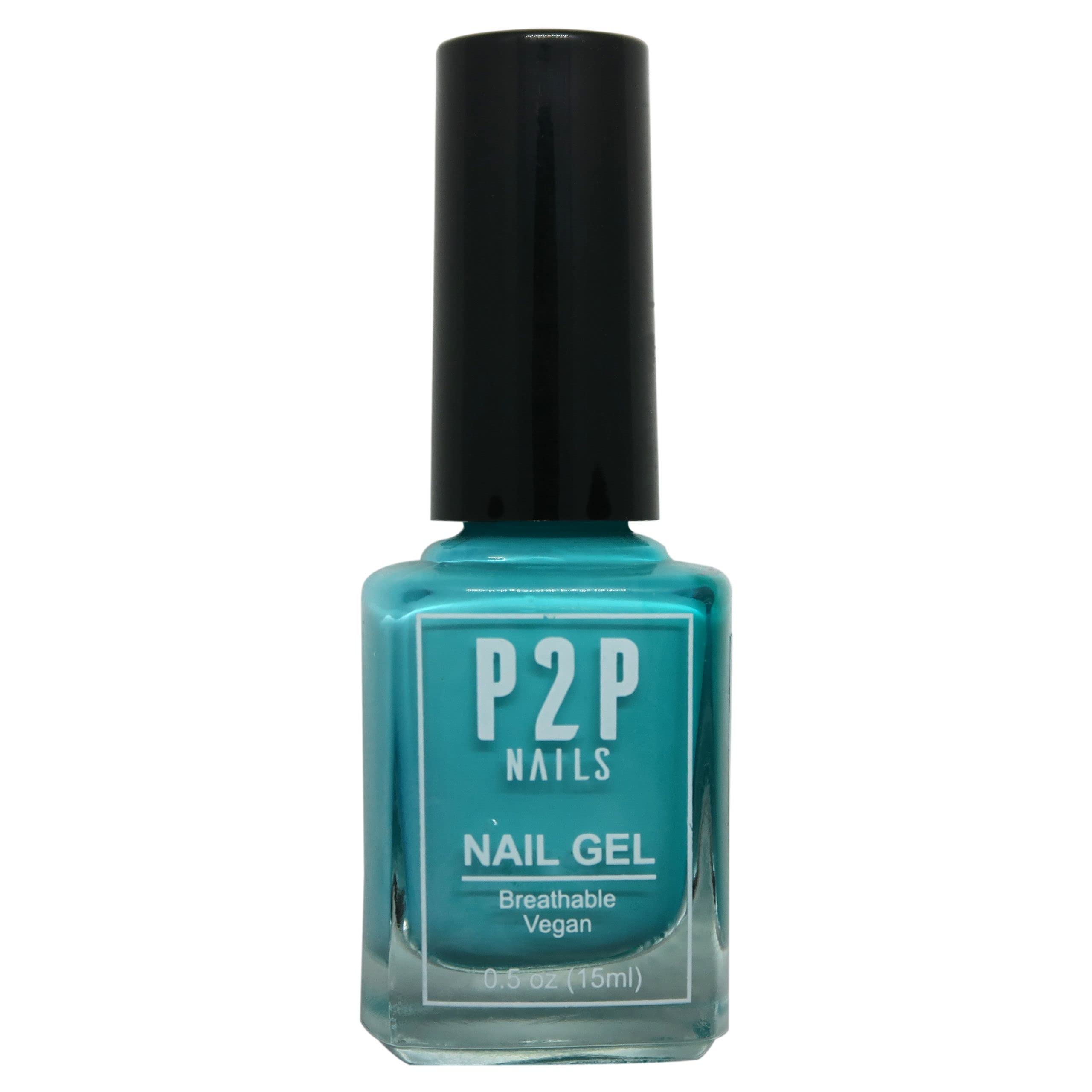Vegan Nail Gel Polish Set - Natural Shine Non-Toxic Scratch Resistant Quick Dry Nail Polish Kit with Smooth Texture & Vibrant Colors (Turkish Waters) - Perfect for Manicures, Pedicures & Nail Art at Home or Salon