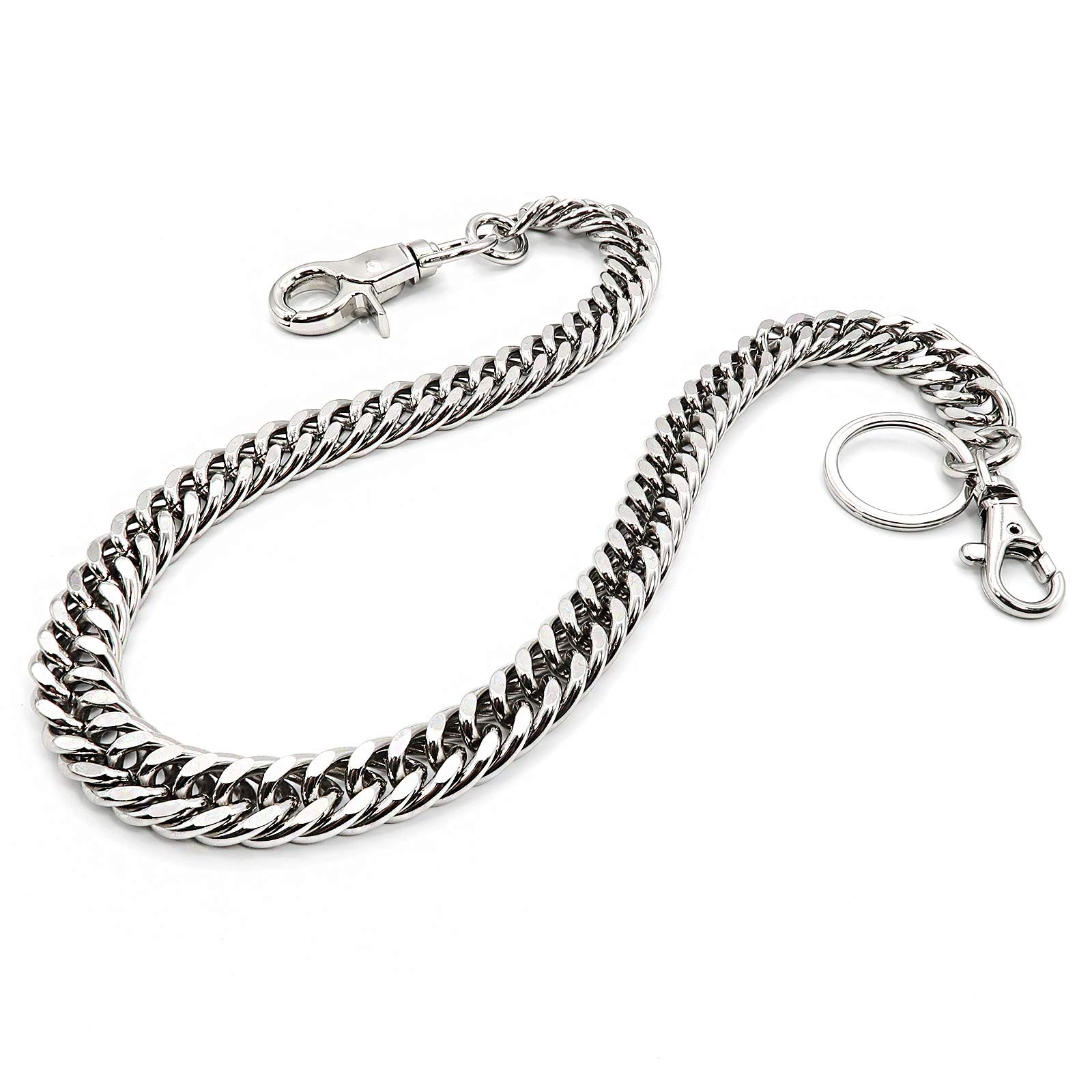 Heavy Duty Wallet Chain for Men & Women - Punk Biker Motorcycle Jean Key Chain in Black, Gold, Silver | Durable Metal Accessory for Goth, Rock, Everyday Use
