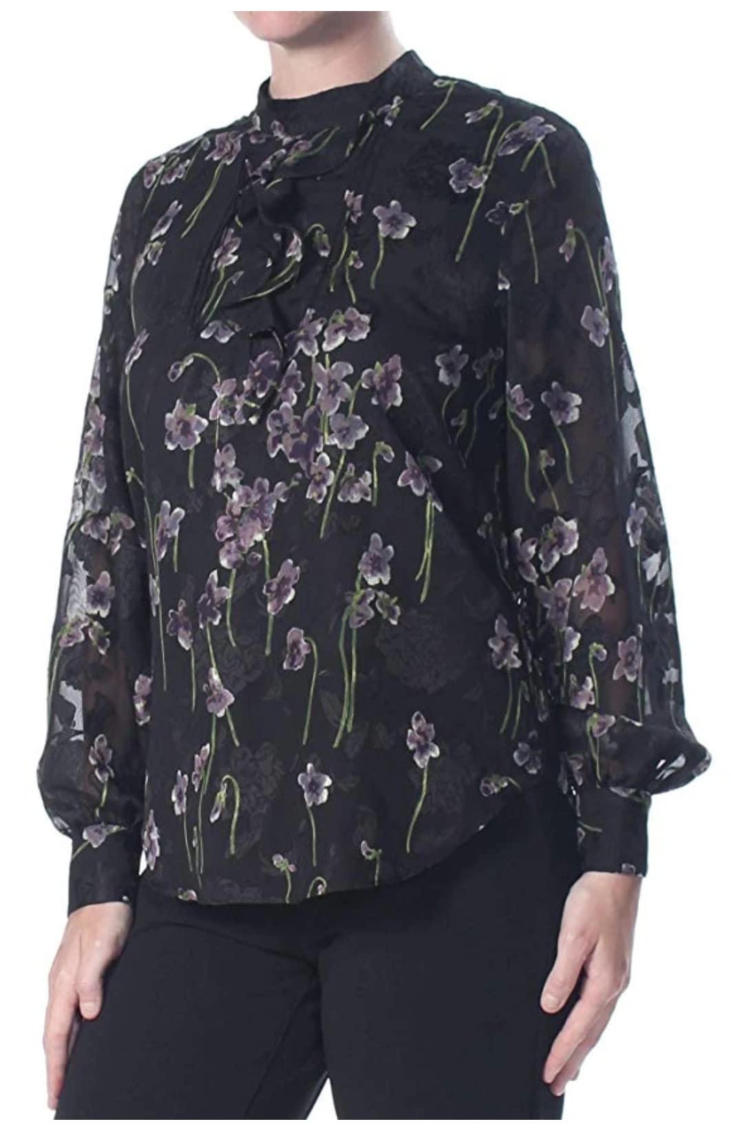Ralph Lauren Women's Mock Neck Zip-Up Blouse - Stylish Long Sleeve Casual Top for Work, Office & Everyday Wear