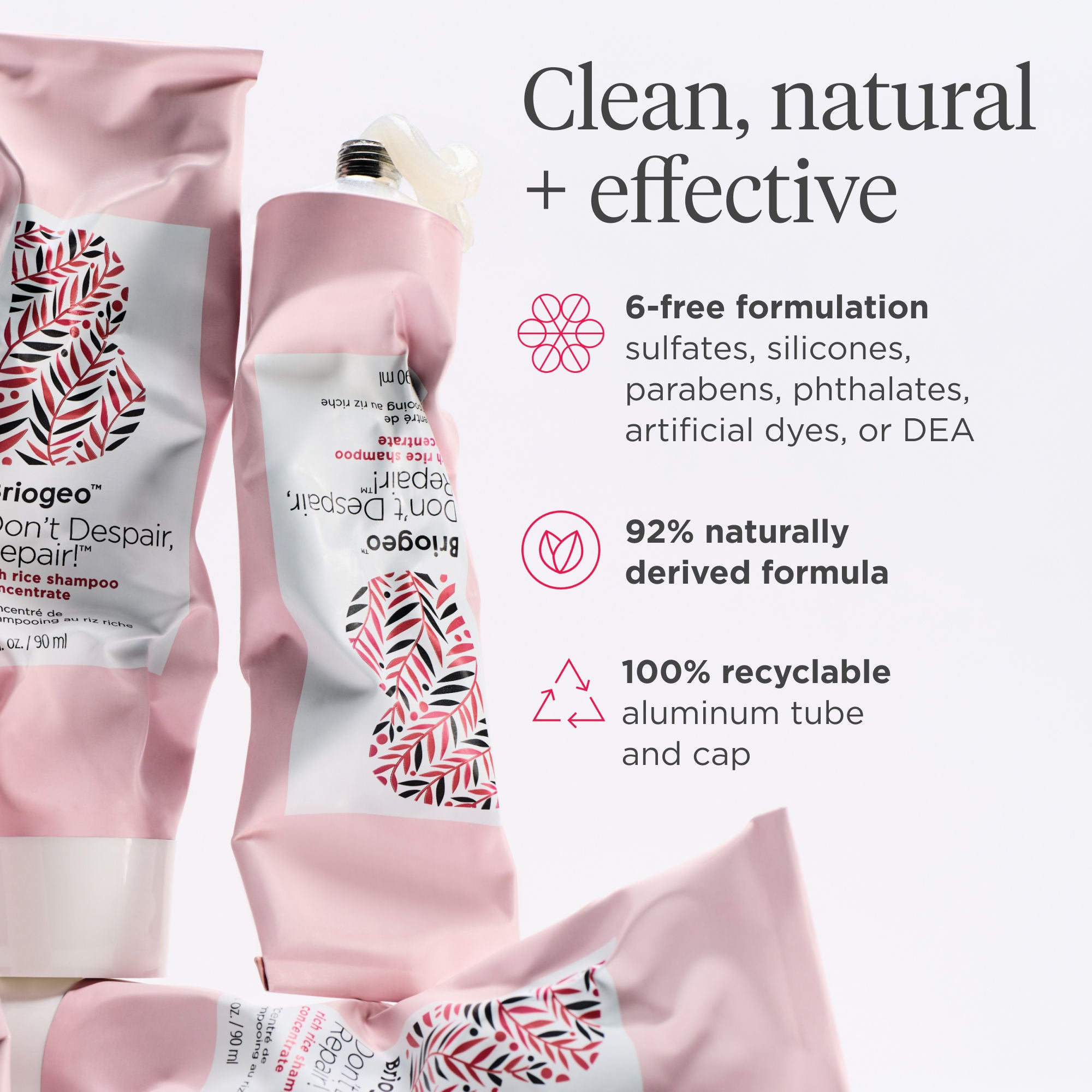 Rich Rice Water Shampoo Concentrate for Hair Repair & Growth - Nourishing Treatment for Damaged Hair - Perfect for Daily Use & Salon Quality Results