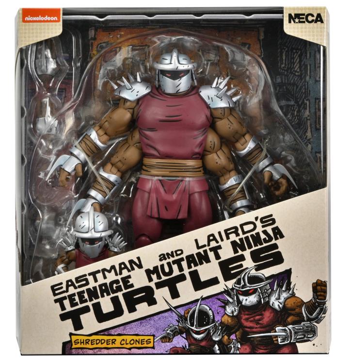 Teenage Mutant Ninja Turtles Deluxe Shredder Clone & Mini Shredder Action Figure Set - Mirage Comics Collectible TMNT Toys for Kids & Adults - Perfect for Display, Play & Comic Book Collections