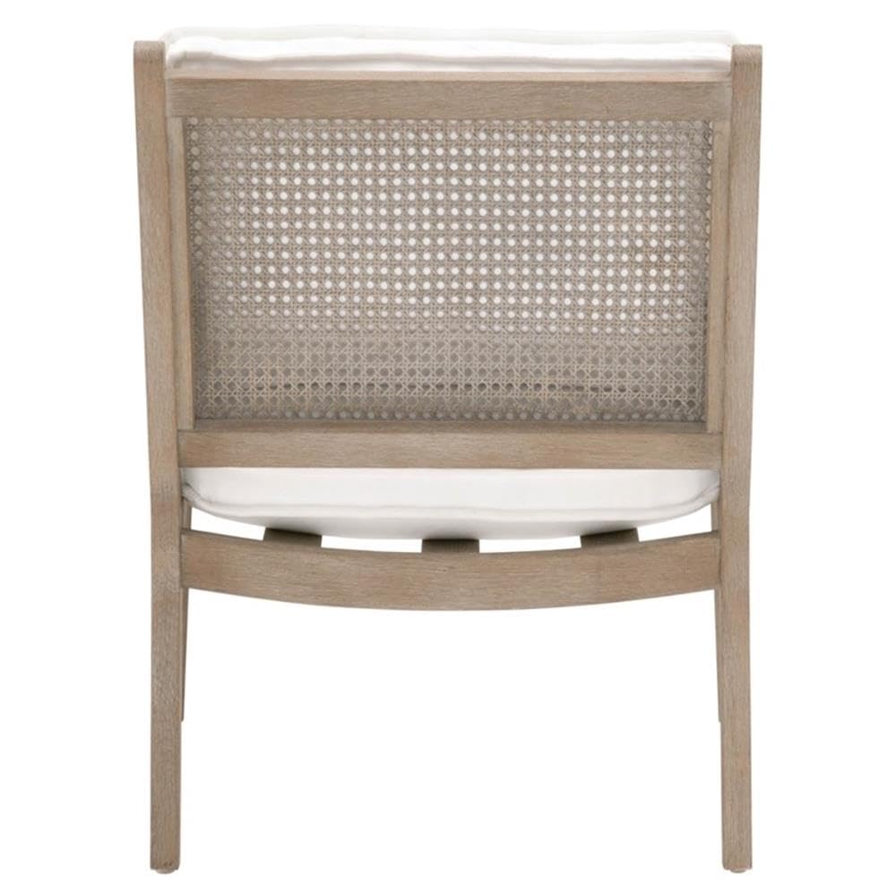 Star International Furniture Stitch & Hand Leone Wood Club Chair in Gray - Mid-Century Modern Accent Chair for Living Room, Lounge & Office - Comfortable Upholstered Armchair with Solid Wood Frame