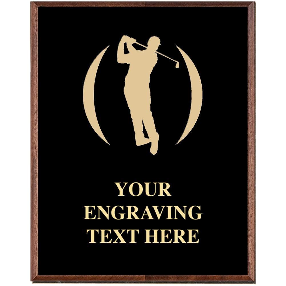 Custom Engraved Golf Plaque Award for Men - Personalized Golf Trophy with Name - Perfect Golf Team Gift for Tournaments & Retirement Celebrations
