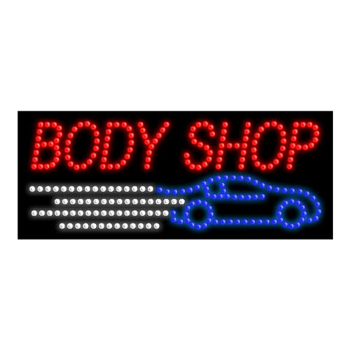 Body Shop LED Dots Sign #20511 - Customizable Neon Wall Decor for Home, Office, or Retail Store Lighting