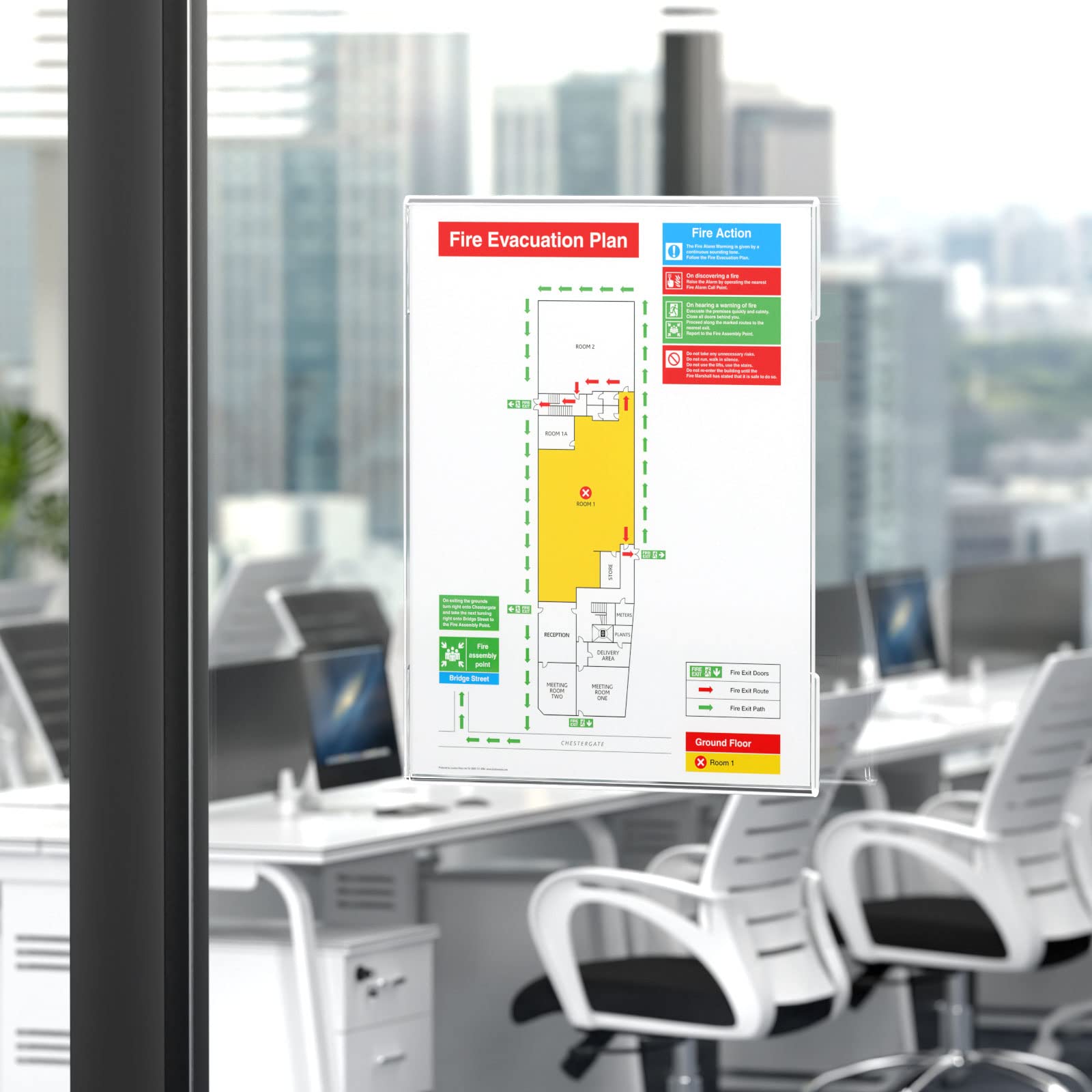 Clear Acrylic Wall Sign Holder 8.5x11 with 3M Tape - 12 Pack Vertical & 12 Pack Horizontal - Perfect for Retail Displays, Office Signs, and Restaurant Menus