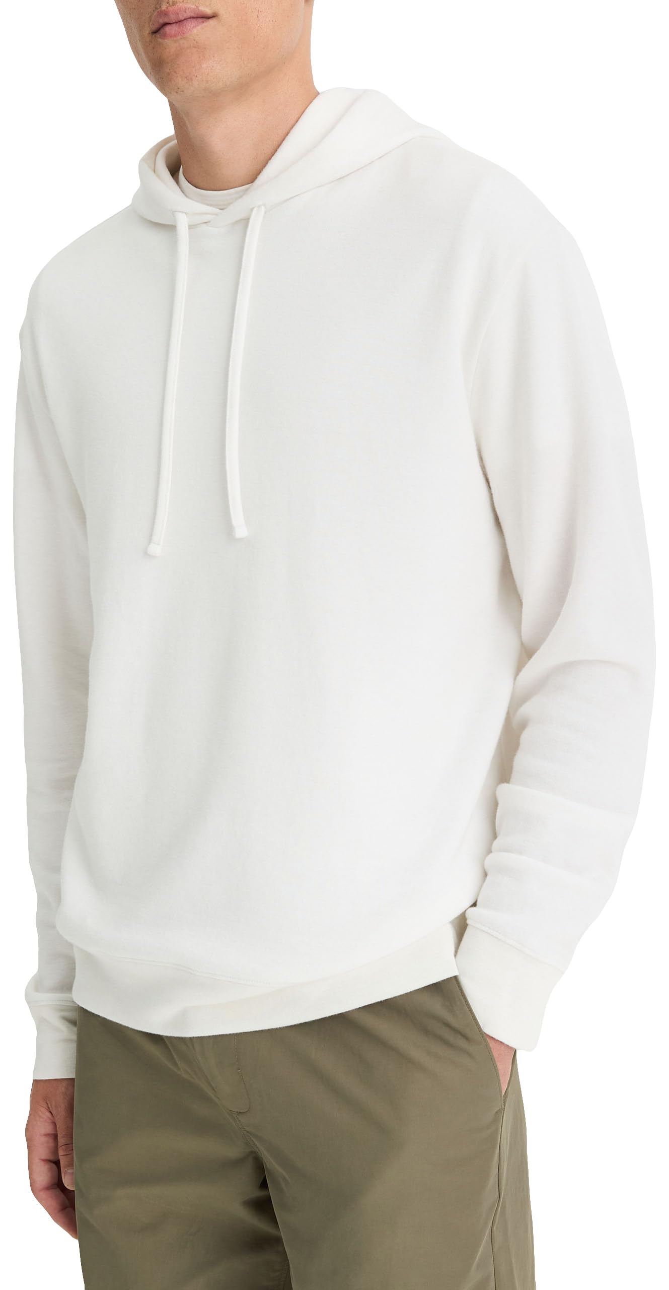 Vince Men's Double Face Pullover Hoodie - Soft & Warm Fleece-Lined Sweatshirt for Casual Wear & Outdoor Activities