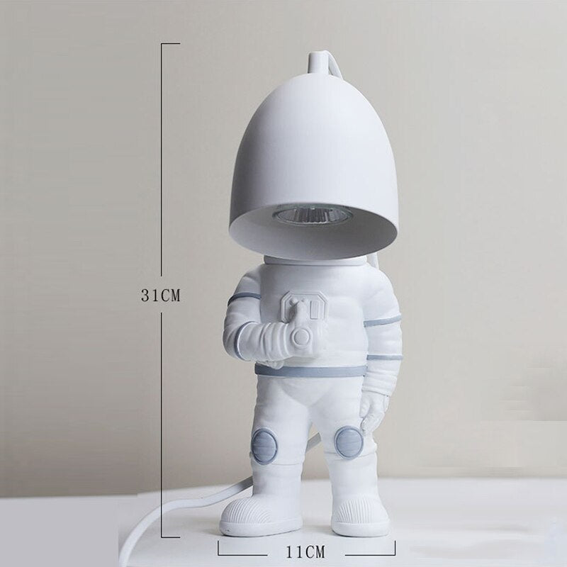 Dimmable Astronaut Table Lamp for Kids Room - Adjustable Night Light for Bedroom, Study & Nursery - Perfect for Reading, Decor & Sleep Aid