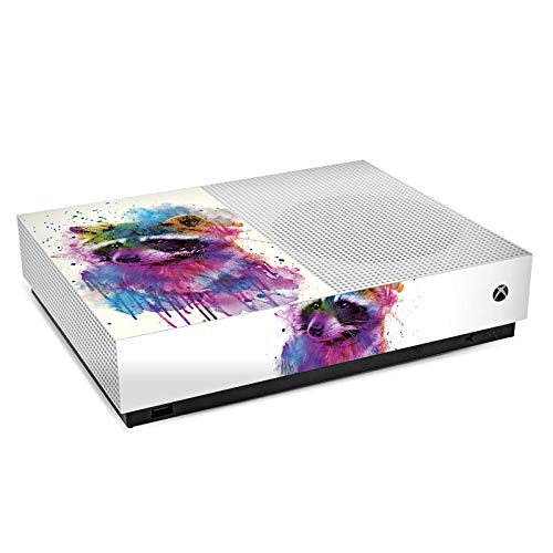 DeinDesign Skin Compatible with Microsoft Xbox One S All Digital Edition - Custom Vinyl Sticker Graffiti Portrait Badger Decal for Gaming Console Protection & Personalization - Perfect for Gamers & Collectors