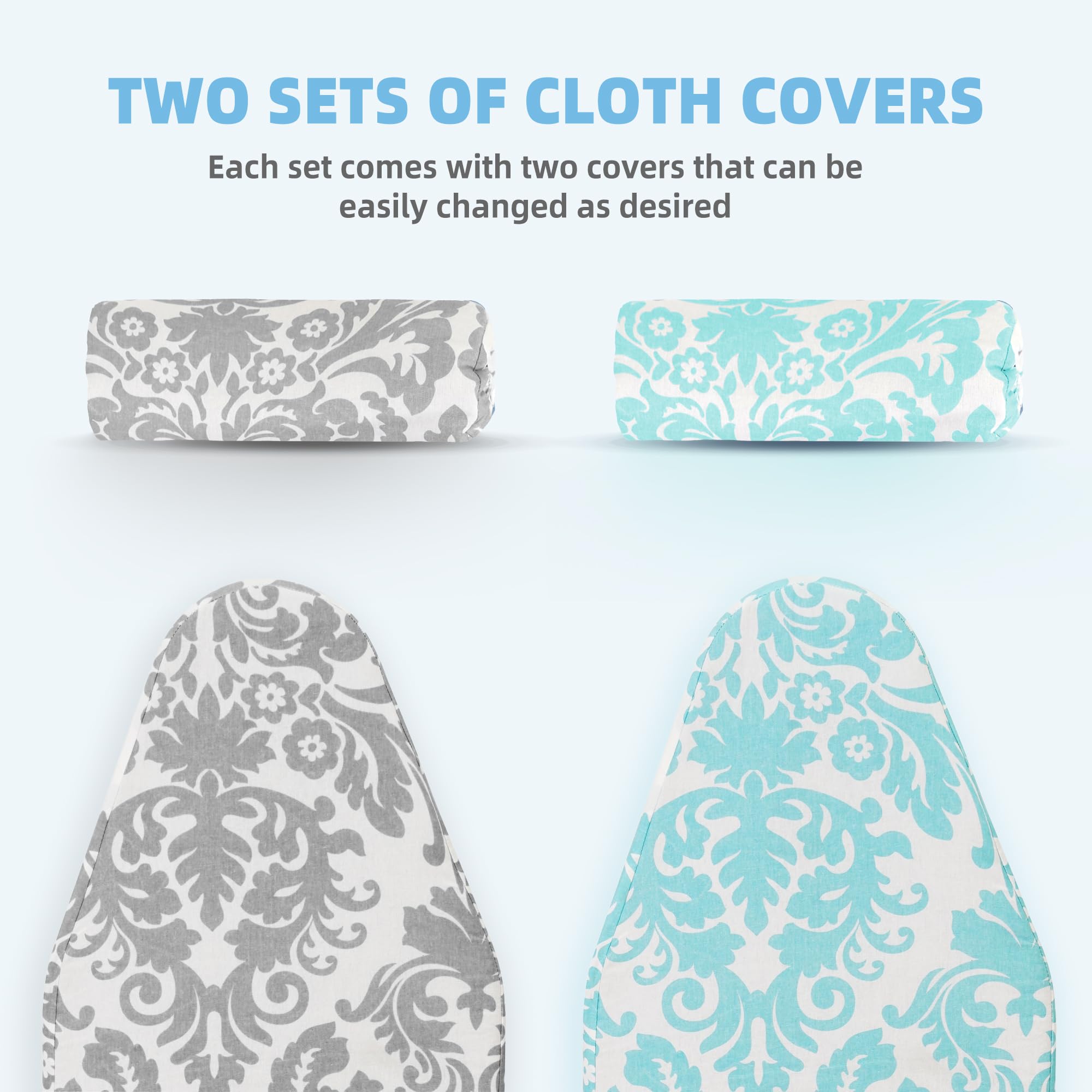 Portable Folding Ironing Board with Removable Cover - Compact for Laundry & Dorms
