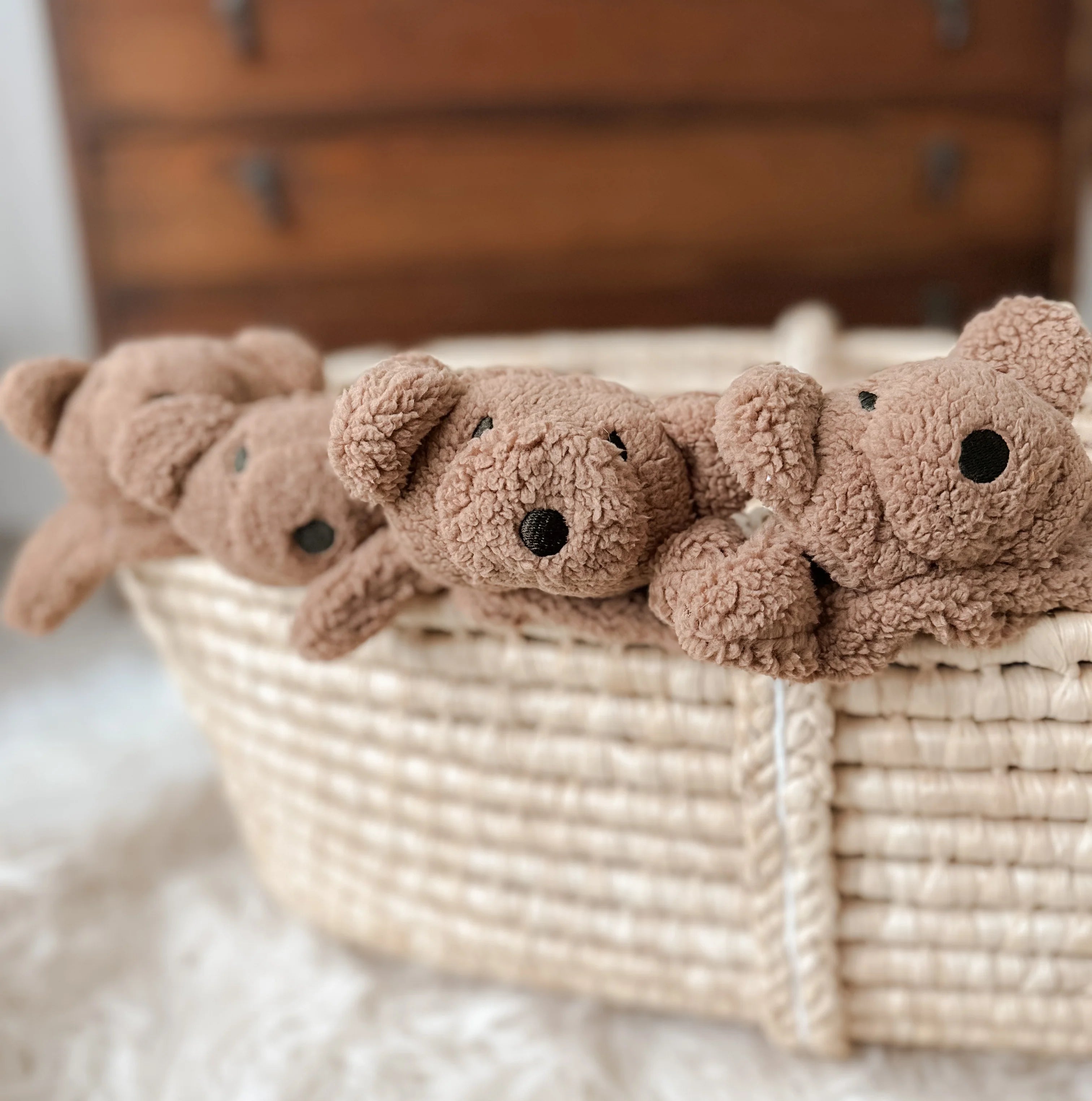 Pop Ya Tot Little Teddy Comforter Toy - Soft Brown Plush Stuffed Animal for Babies & Toddlers | Perfect for Nursery, Bedtime, and Travel Comfort
