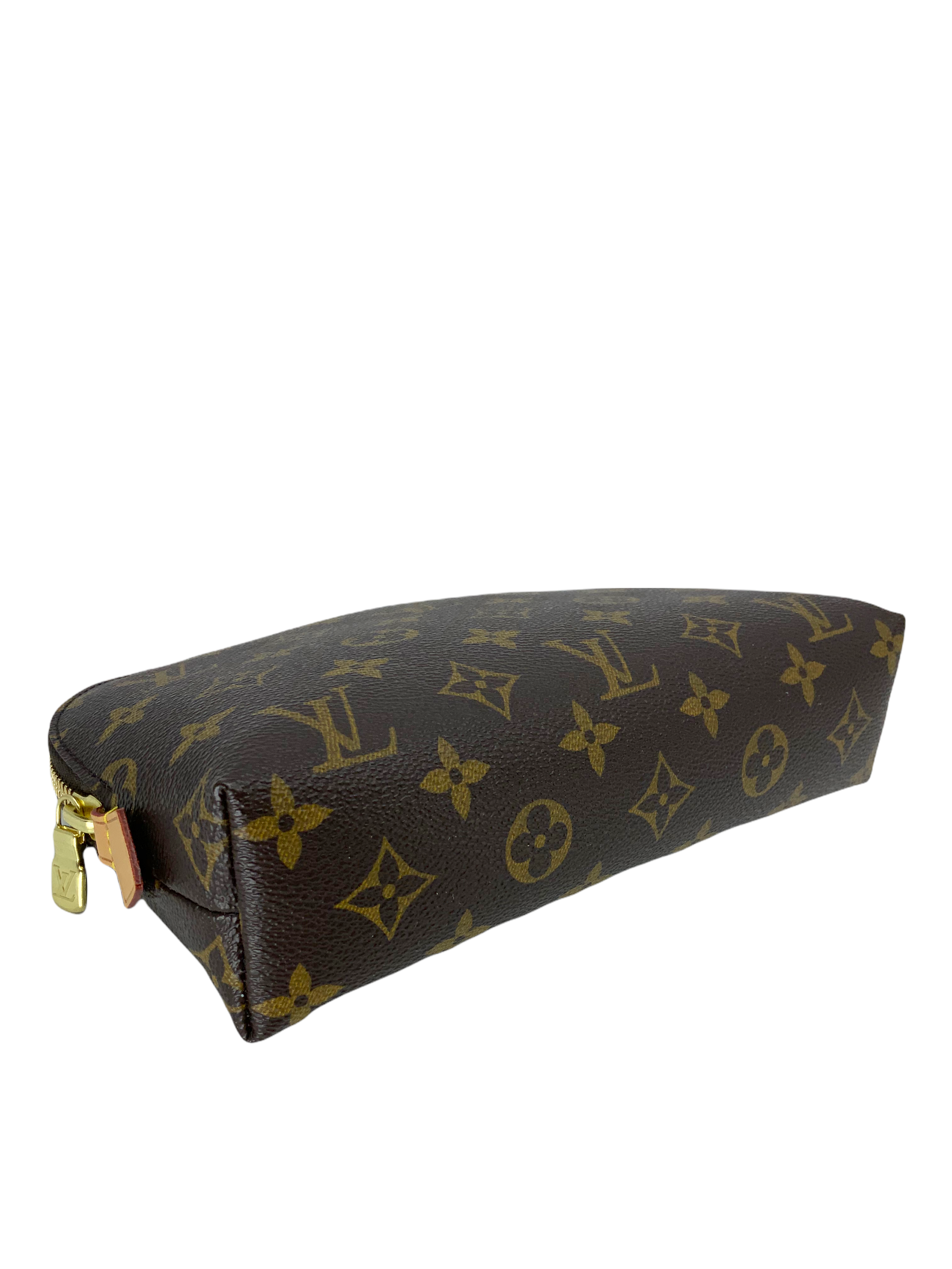 Authentic Louis Vuitton Monogram Canvas Cosmetic Pouch - New & Unused | Luxury Makeup Bag for Travel & Everyday Use