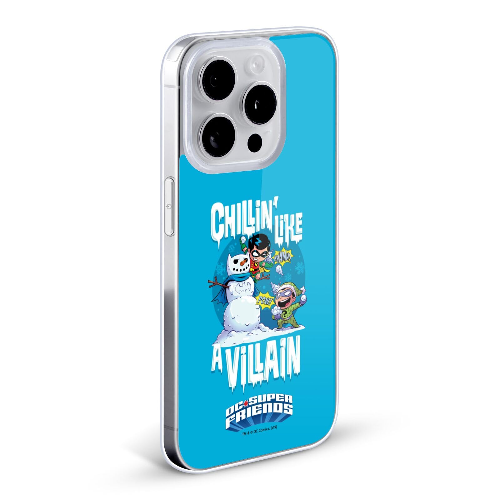 Head Case Designs Super Friends DC Comics Winter Robin Riddler Toddler iPhone 13 Soft Gel Case - Holiday Gift for Kids, Christmas Stocking Stuffer, Birthday Present