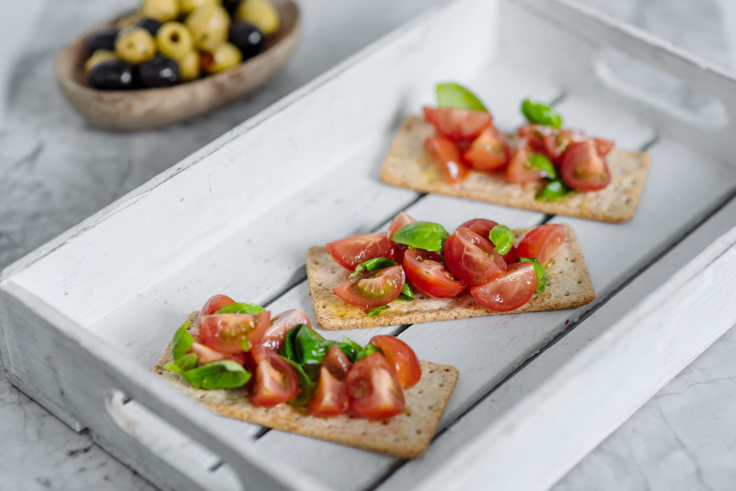 Nairn's Gluten Free Flatbread Crackers - Rosemary & Sea Salt, 5.29oz (Pack of 6) | Healthy Snack for Adults & Kids | Perfect for Parties, School Lunches & On-the-Go