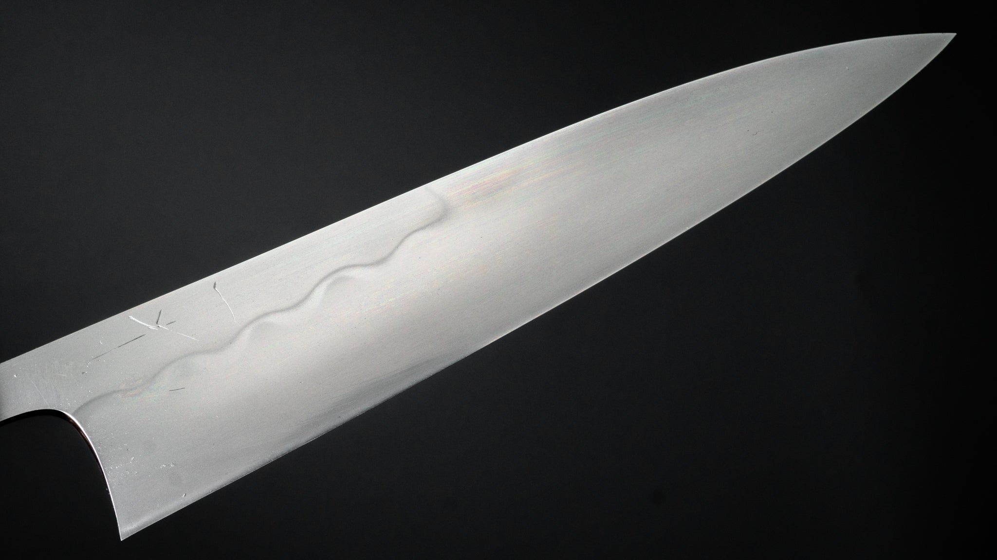 Hitohira Togashi Yohei White #1 Mizu Honyaki Japanese Petty Knife 165mm with Taihei Ebony Handle - Premium Kitchen Knife for Slicing, Chopping & Precision Cutting (#066)