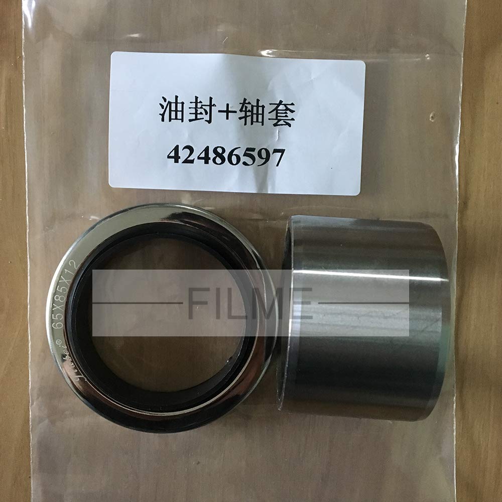 Shaft Seal Kit 42486597 Replacement for Screw Air Compressor - Silver Ring Air End Shaft Sleeve | Industrial Machinery Repair & Maintenance