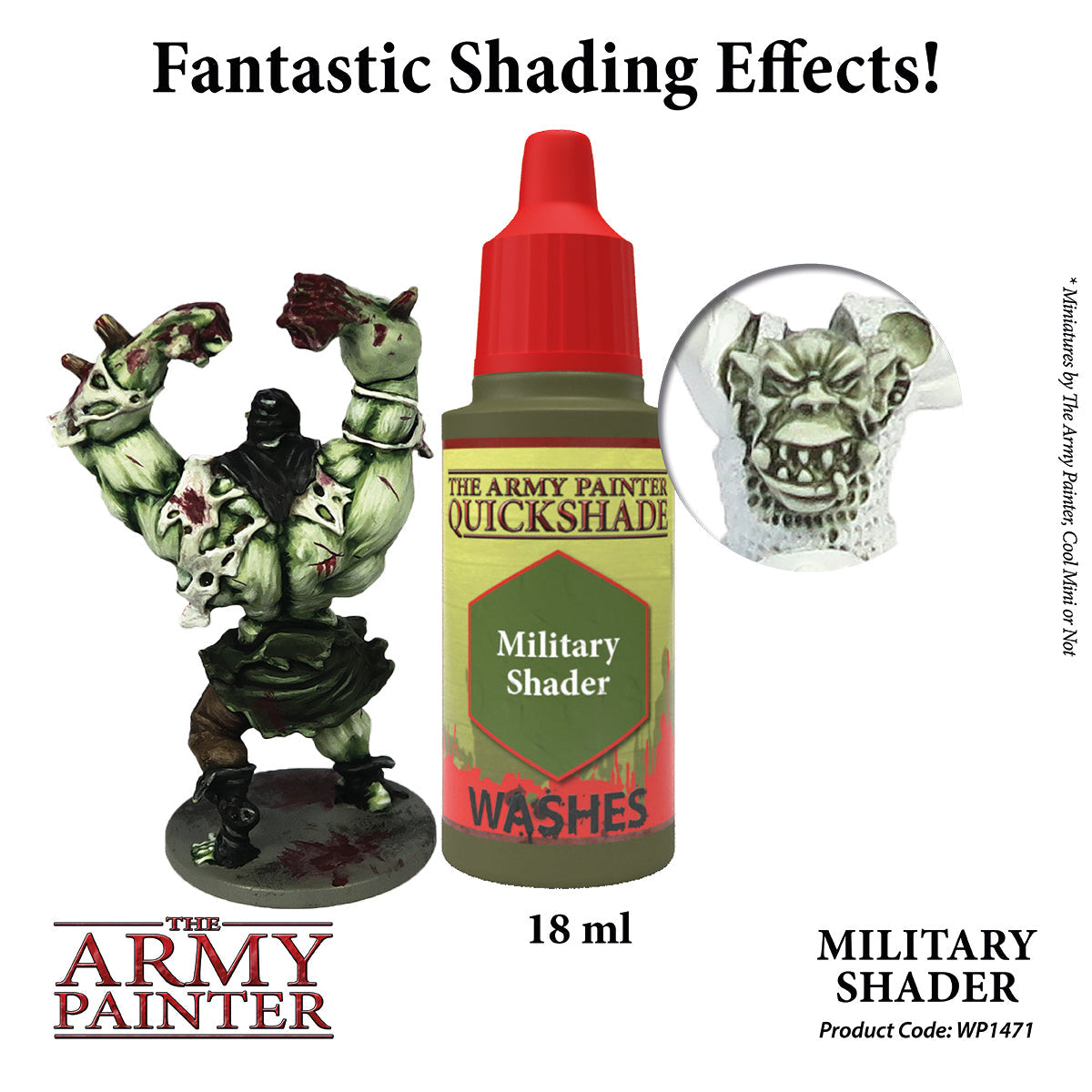 Warpaints Washes: Military Shader Paint for Miniature Models - Perfect for Wargaming, Tabletop RPGs, and Model Painting