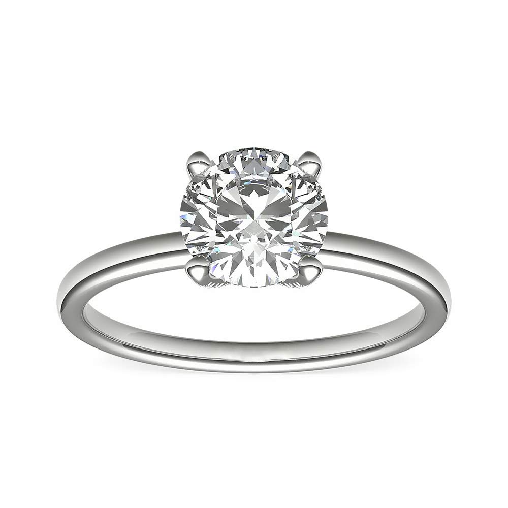 Personalized Custom Name Rings with 1 Carat Moissanite Diamond - Anniversary, Engagement, Birthday & Christmas Gifts for Women - Available in S925, 10K, 14K & 18K Gold - Perfect for Romantic Occasions, Proposals & Special Celebrations