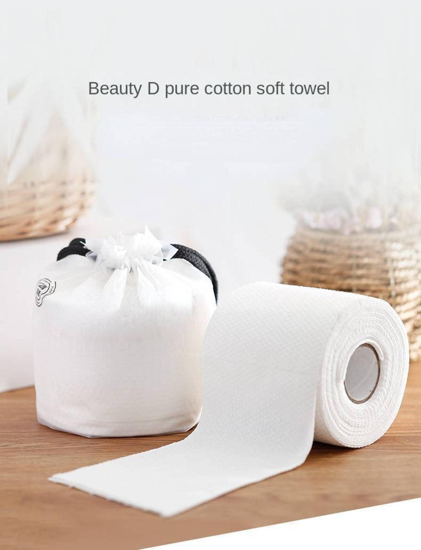 CINTUA Disposable Face Towels - 100% Pure Cotton, Soft & Thickened, Gentle Cleaning for Sensitive Skin | Perfect for Travel, Gym, Makeup Removal & Daily Skincare Routine