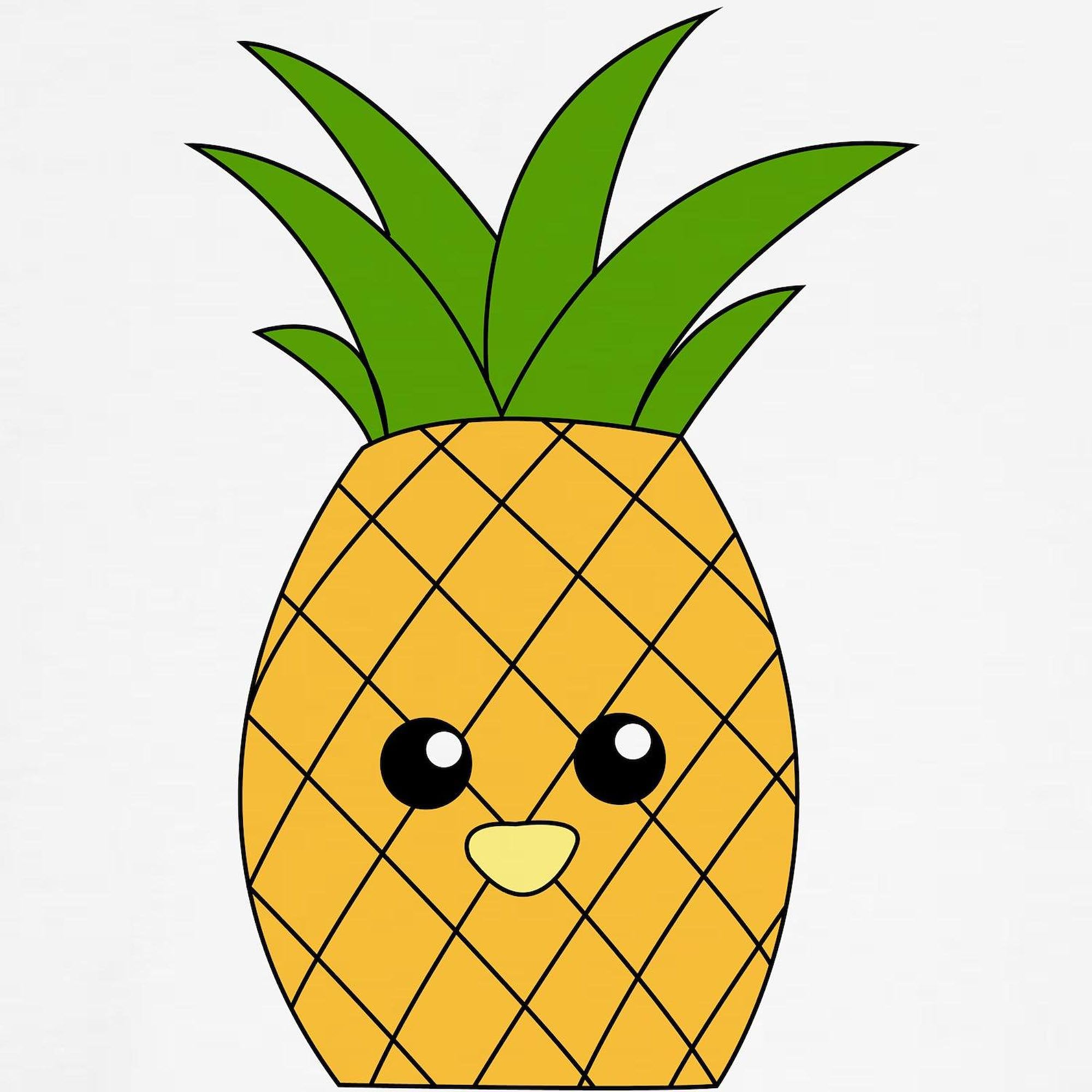 Pineapple Maternity T-Shirt for Women - Stretchy Ruched Side Pregnancy Top | Comfortable & Stylish for Baby Showers, Maternity Photos & Everyday Wear