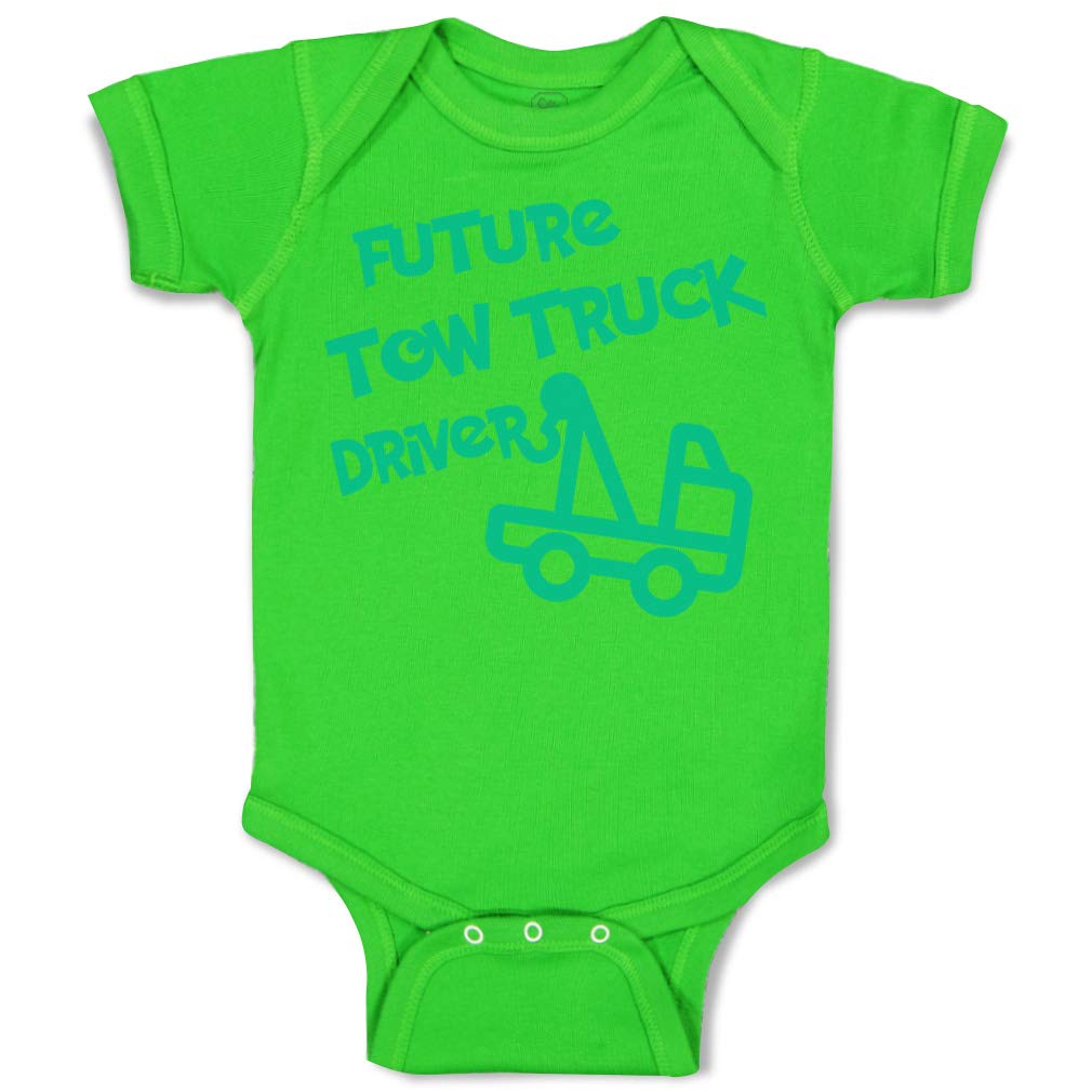 Custom Baby Bodysuit - Future Tow Truck Driver Cotton Onesie for Boys & Girls | Soft Infant Romper for Playtime & Photo Shoots