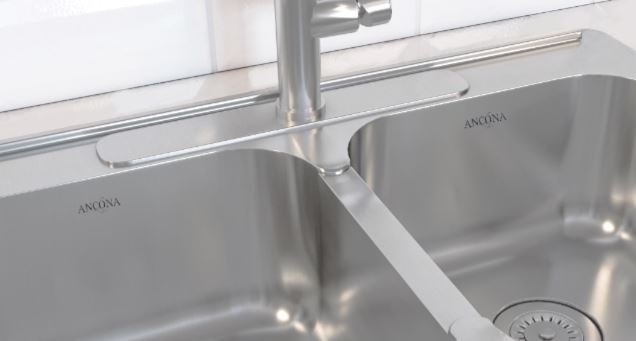 Stainless Steel 32-Inch 3-Hole Double Bowl Kitchen Sink with Grid & Strainers - Capri Series Drop-in Sink for Modern Kitchens, Dishwashing & Food Prep