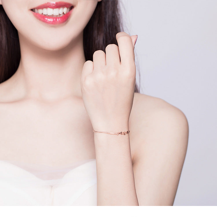 Sterling Silver Bracelet for Women - Elegant European & American Style Jewelry - Perfect for Gifts, Parties & Everyday Wear