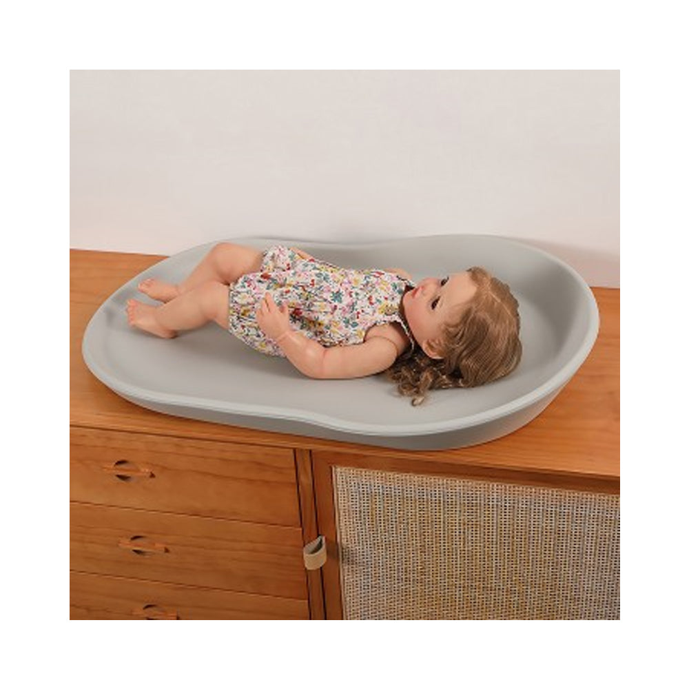 LUCKY BABY EVA Changing Pad - Waterproof Baby Diaper Changing Mat, Soft & Portable for Nursery, Travel & On-the-Go (Grey)
