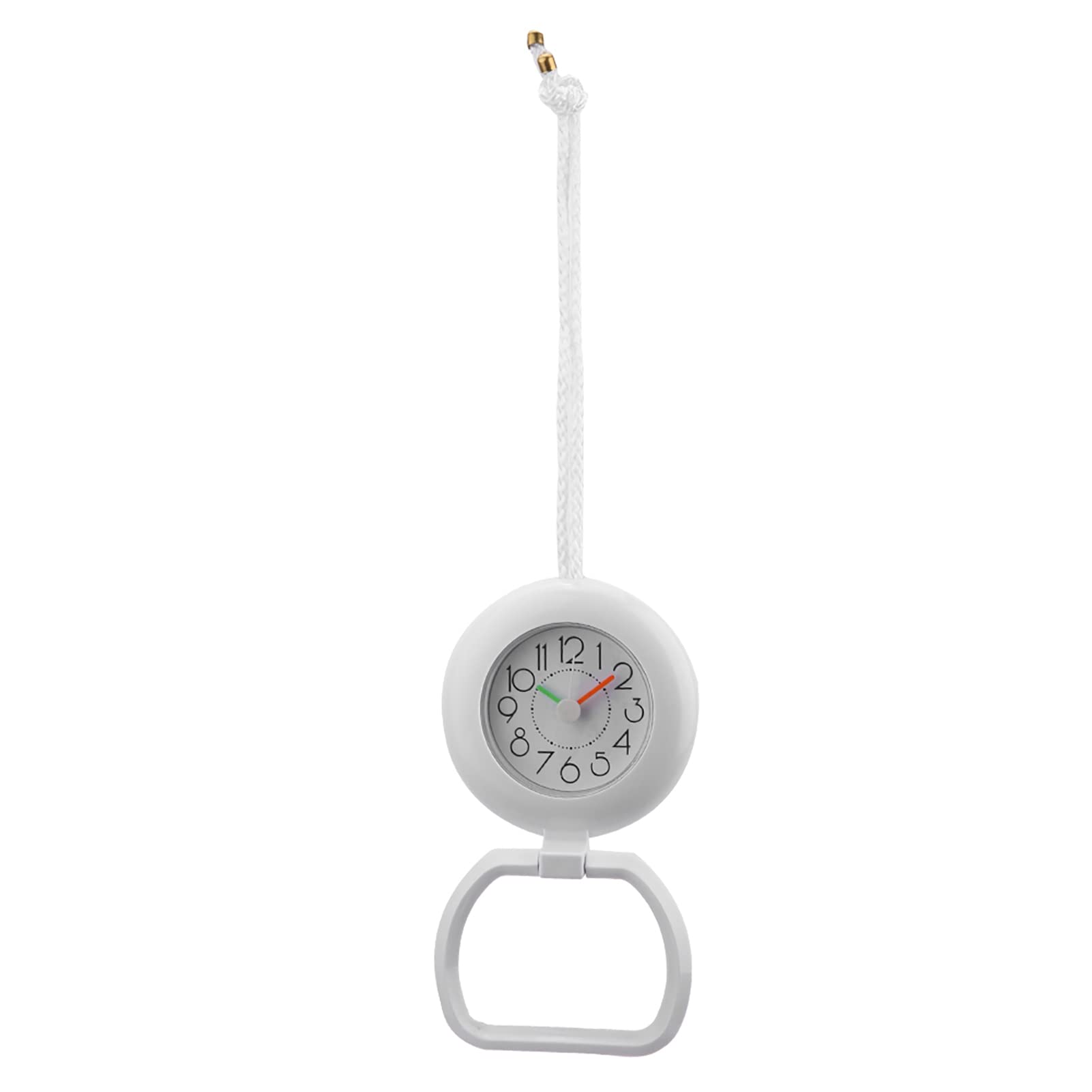 Waterproof Digital Shower Wall Clock - Bathroom & Kitchen Decor (White) for Home Use