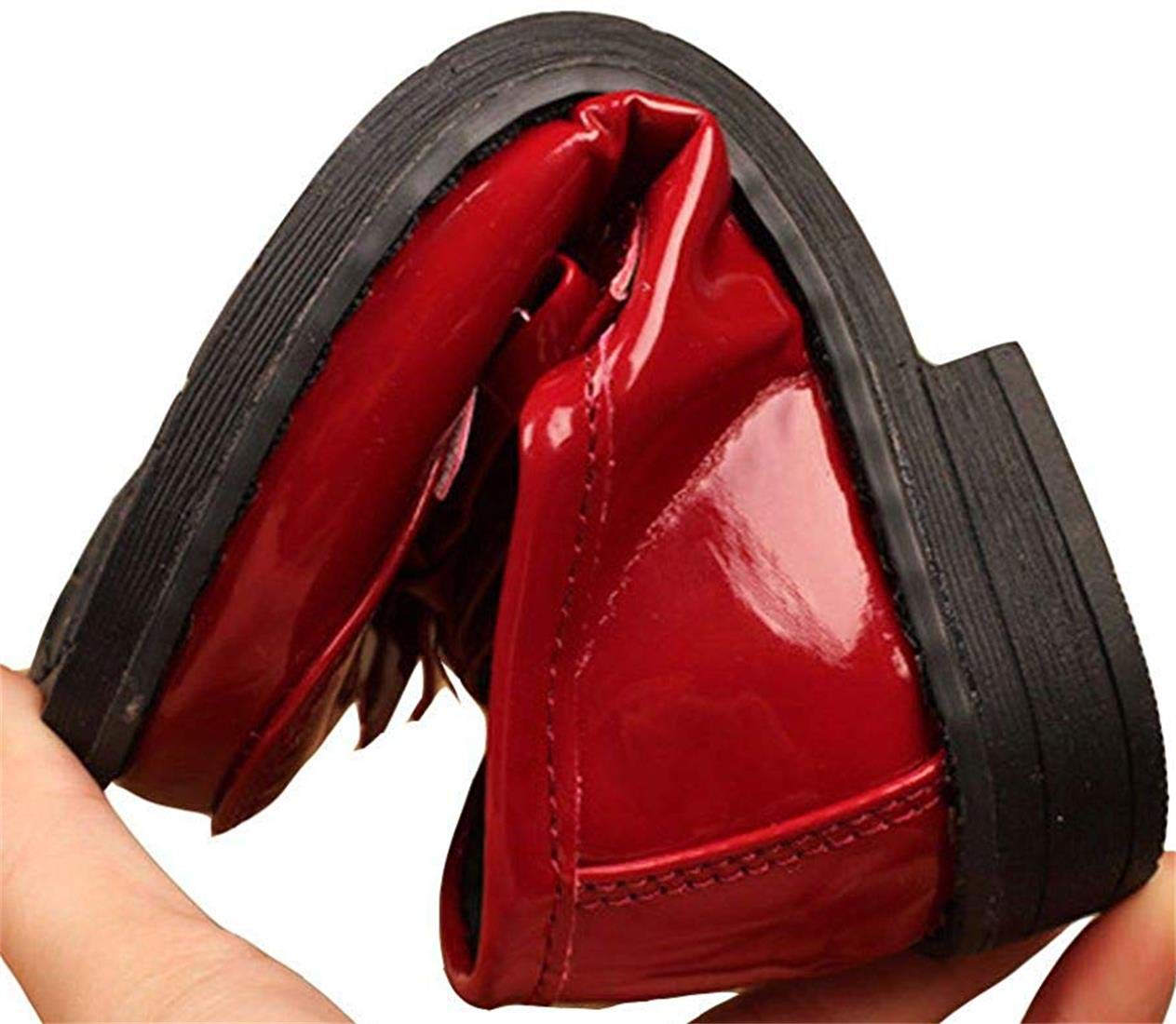 Girls Patent Leather Penny Loafers - Slip-On School Uniform Shoes for Dress & Everyday Wear - Shiny Oxford Flats for Class, Church & Special Occasions