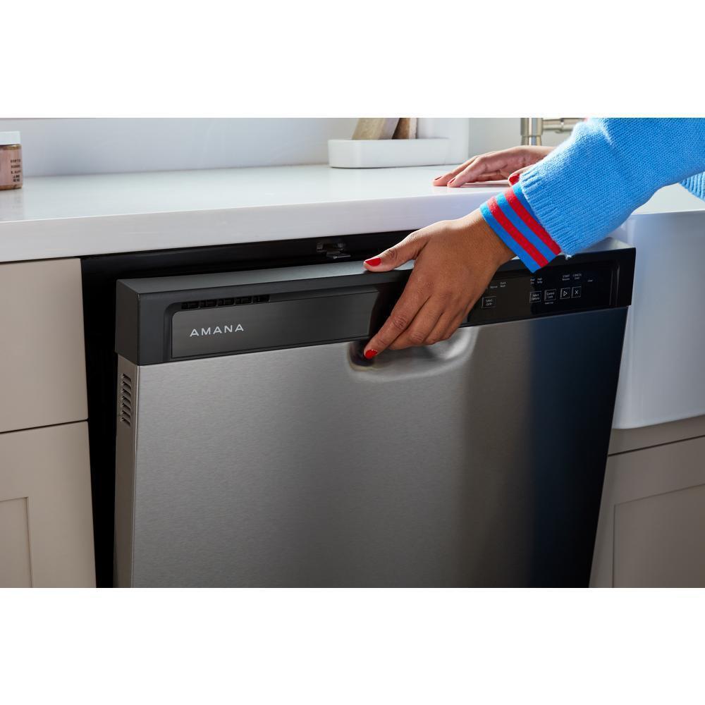Amana ADFS2524RS 24-Inch Built-In Dishwasher with Midnight Black Interior - Quiet Operation, Energy Star Certified for Home Kitchen Use