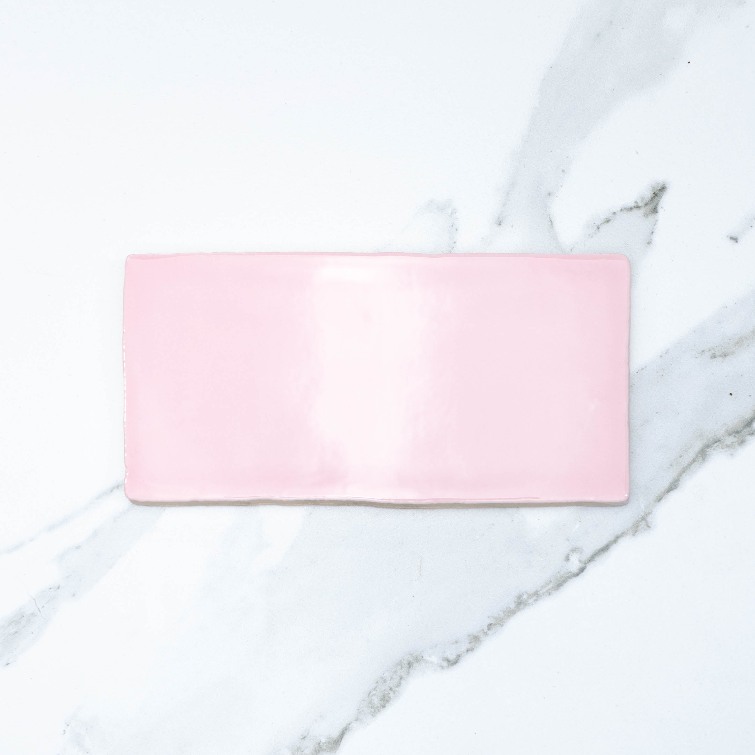 Manhattan Rosa Pink 75x150 Glossy Ceramic Subway Tile - Perfect for Kitchen Backsplash, Bathroom Walls & Modern Interior Design