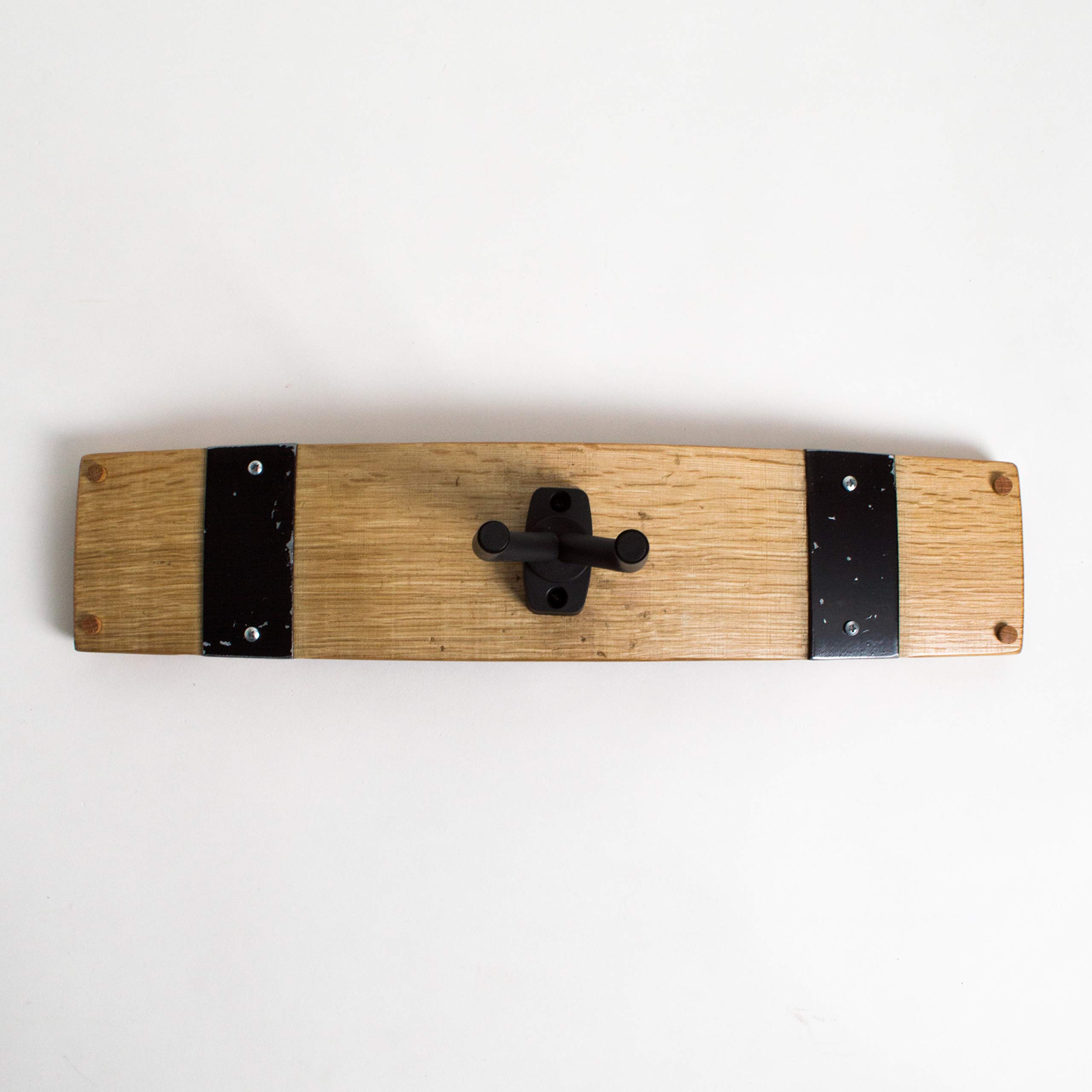 Authentic Wine Barrel Guitar Rack with Black Leather Bands - Perfect for Home, Studio & Bar Decor