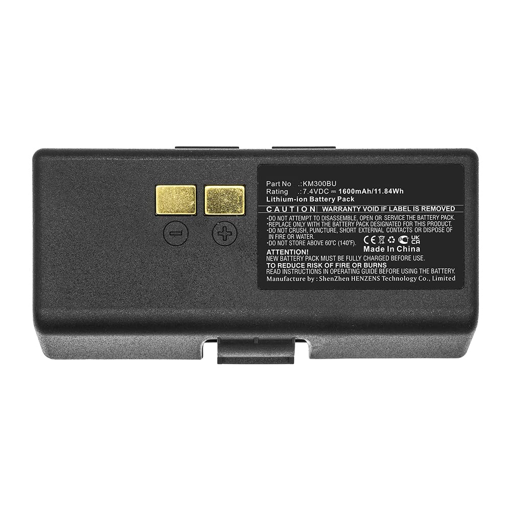 Synergy Digital Printer Battery - Compatible with HPRT KM300BU Printer (Li-ion 7.4V 1600mAh) - Replacement Battery for Home & Office Printing Needs