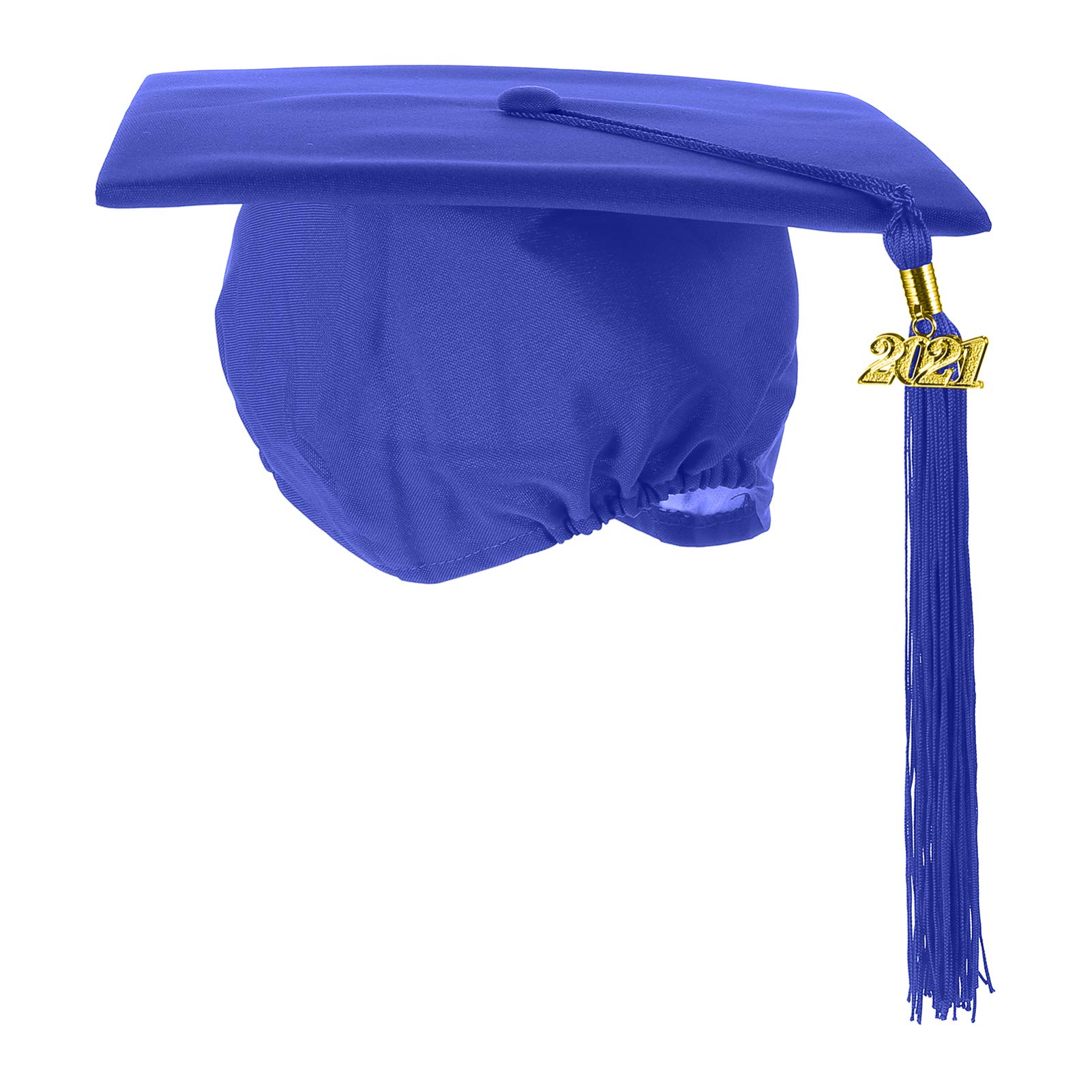 PRETYZOOM Matte Graduation Cap for Men & Women with 2021 Charm Tassel - Perfect for College, High School Commencement Ceremonies & Graduation Photos