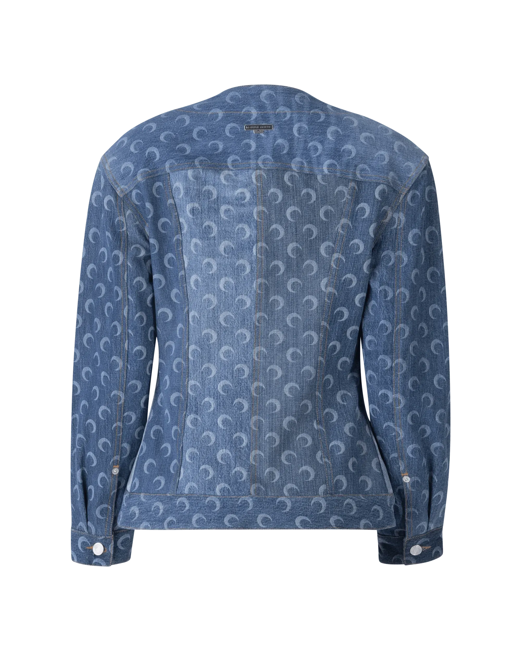 Eco-Friendly Regenerated Denim Fitted Jacket for Women - Sustainable Fashion Staple for Casual Outings & Street Style