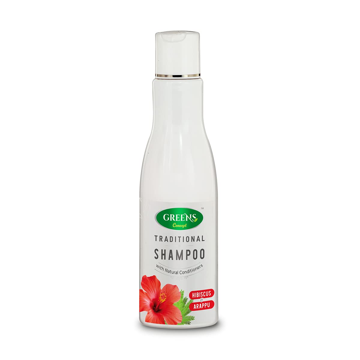 Green's Concept Traditional Hibiscus & Arappu Shampoo (200ml) + Amla & Vetti Ver Shampoo (200ml) - Natural Hair Care Set for Smooth & Strong Hair - Perfect for Daily Use & Hair Growth Treatment