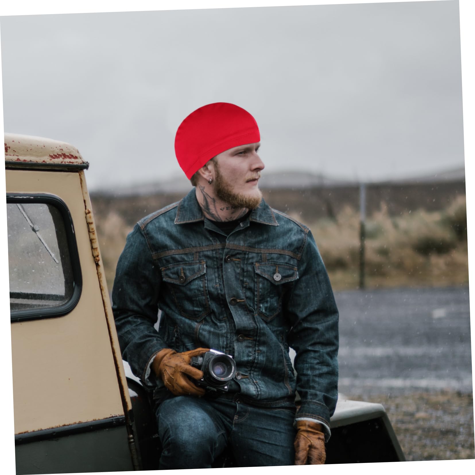 Toddmomy Unisex Cycling Helmet Liner - Breathable Protective Inner Cap for Motorcycle & Bike Helmets (Red) - Perfect for Commuting, Road Cycling & Outdoor Sports