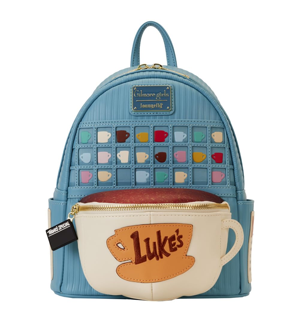 Loungefly Gilmore Girls Luke's Diner Coffee Mug Crossbody Bag - Double Strap Shoulder Purse for Women, Fans & Collectors - Perfect for Cosplay, Conventions & Everyday Use