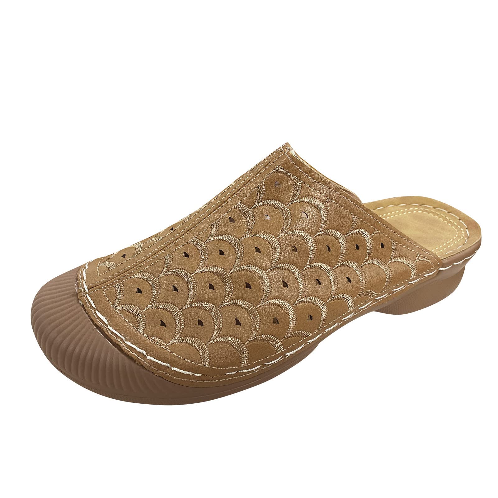 USYFAKGH Women's Platform Wedge Sandals - Comfortable Casual Solid Color High Heel Shoes for Ladies | Perfect for Summer Outfits, Beach Vacations & Daily Wear