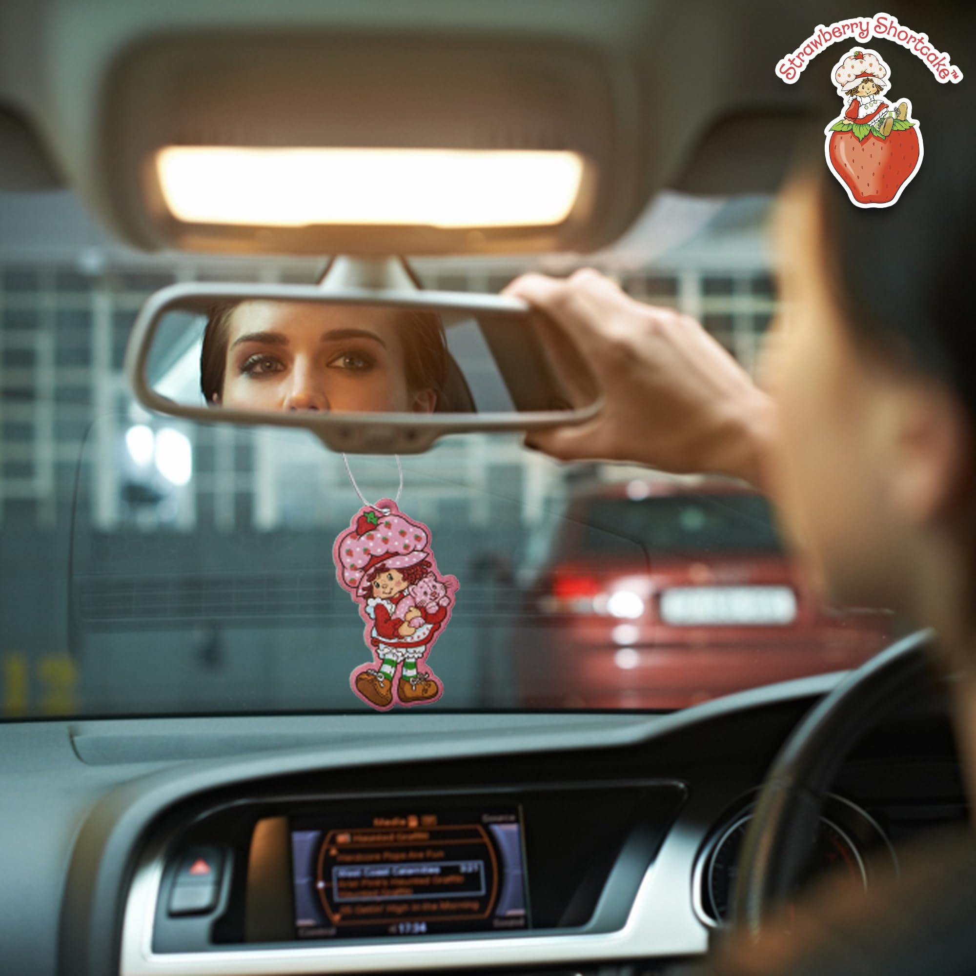 Strawberry Shortcake Car Air Freshener Set of 3 - Officially Licensed Strawberry Scented Air Fresheners for Home, Office & Vehicle - Sweet Collectible Gift for Fans