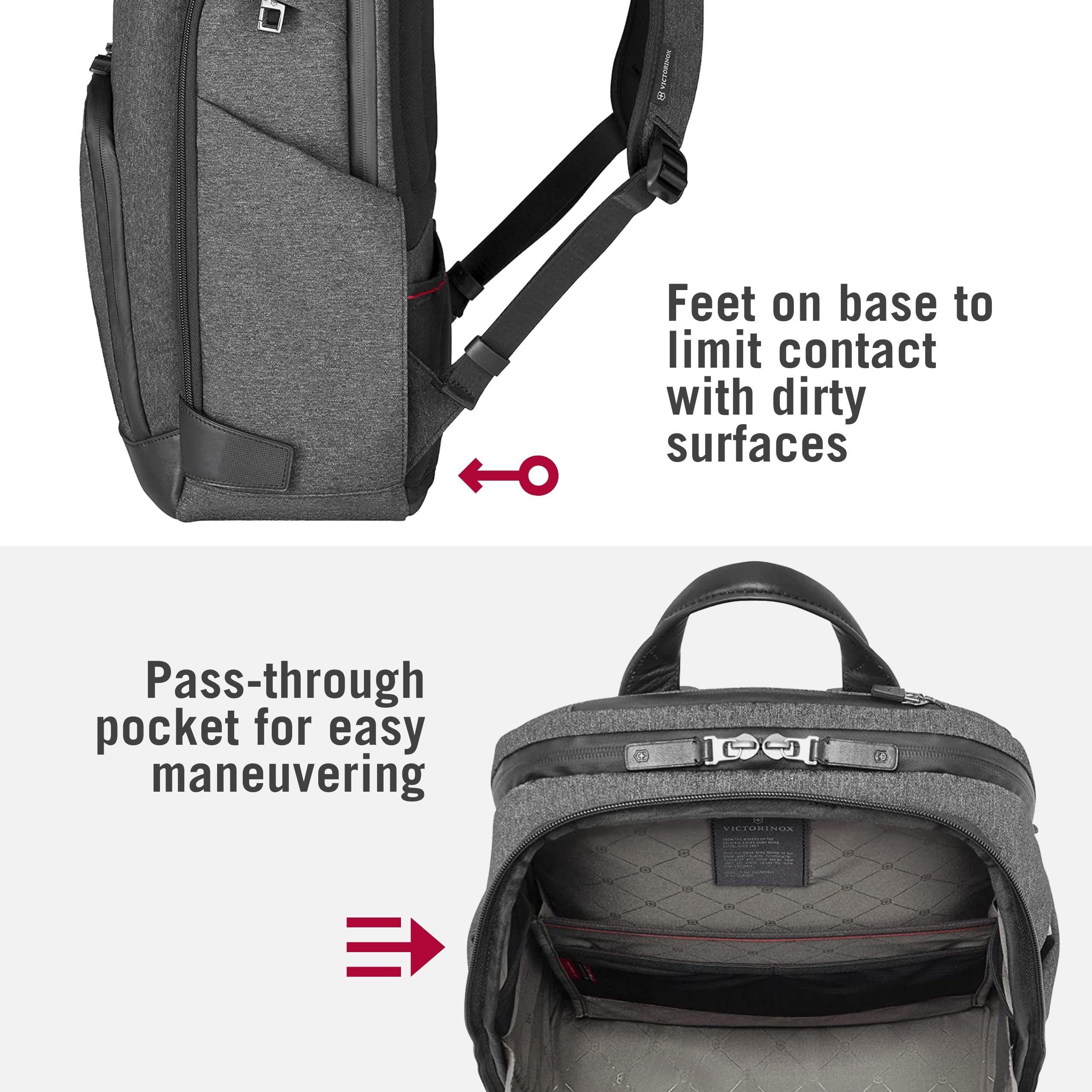 Victorinox Architecture Urban2 Deluxe Laptop Backpack - 23L Professional Business Bag for Men & Women - Water-Resistant Travel Backpack for Work, Commute & College - Fits 15