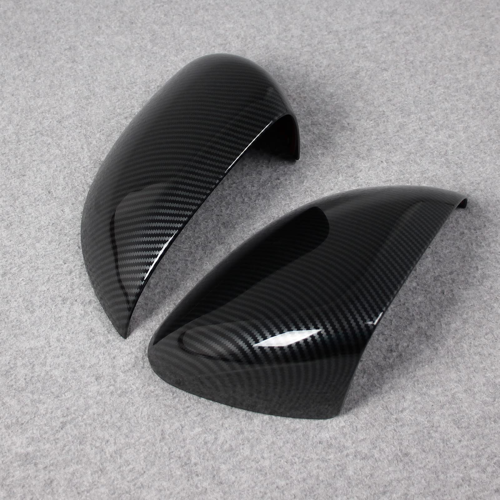 Mercedes-Benz C-Class C300 C200 C220d AMG Rear View Mirror Cover 2022-2023 - ABS Carbon Fiber Pattern Mirror Guard Trim - Perfect for Car Protection & Style Enhancement