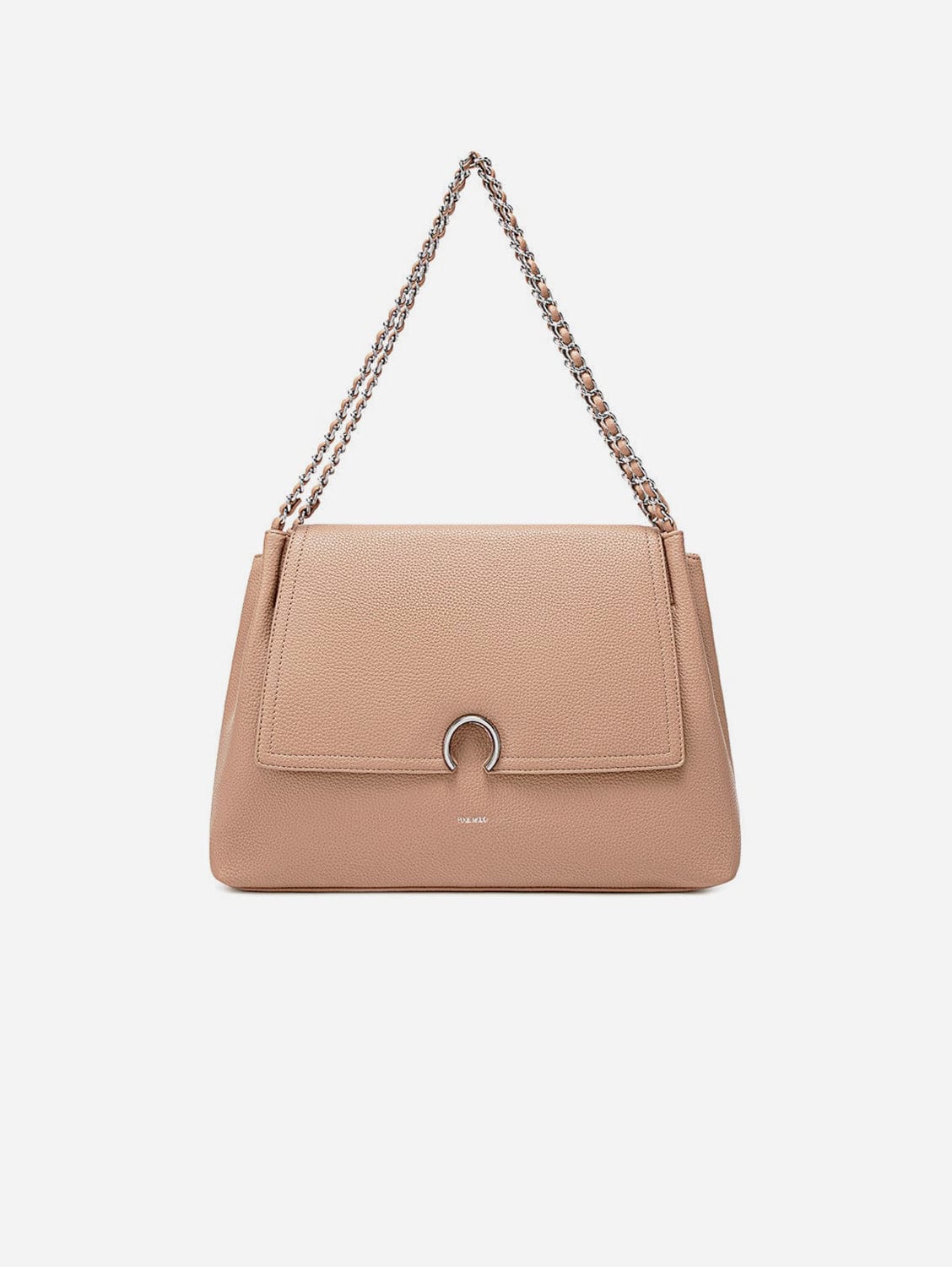 Ruth Vegan Leather Shoulder Bag for Women | Latte Pebbled Crossbody Purse | Stylish & Eco-Friendly Handbag for Work, Travel & Everyday Use